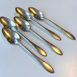 VTG Oneida Lady Hamilton silver plated teaspoons set of 5